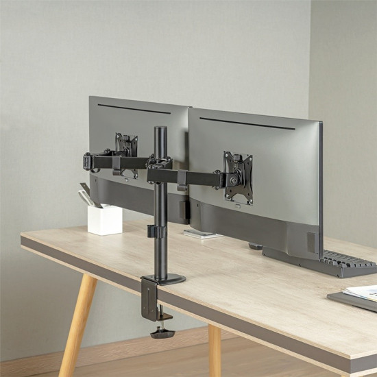 Uchwyt na 2 monitory 17-32 cale, max 2x9kg