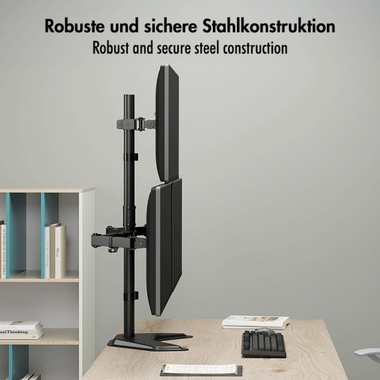 Uchwyt na 3 monitory, 17-32 cale, max 10kg na ramie 
