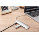 HUB/Koncentrator 4-portowy USB 3.0 SuperSpeed z Typ C Power Delivery, aluminium