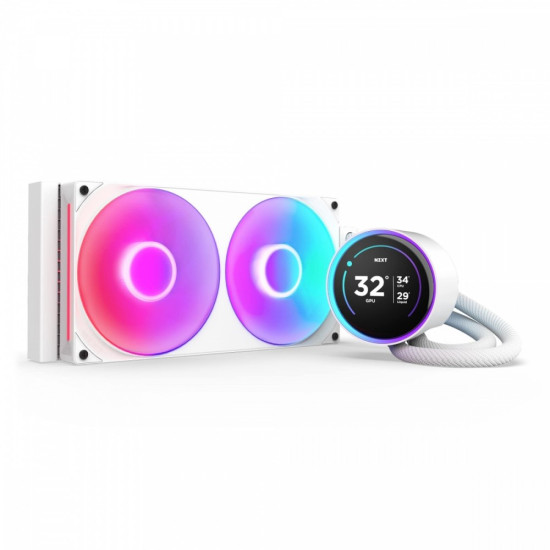 Chłodzenie wodne KRAKEN ELITE 280 RGB V2 LCD białe 