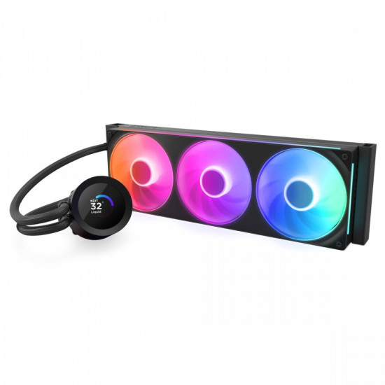 Chłodzenie wodne KRAKEN PLUS 360 RGB LCD czarne
