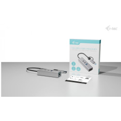 Hub metalowy USB-C/USB-A 3 2x USB-C/1x USB-A / 2.5GLAN 