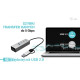 Hub metalowy USB-C/USB-A 3 2x USB-C/1x USB-A / 2.5GLAN 