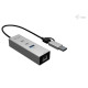Hub metalowy USB-C/USB-A 3 2x USB-C/1x USB-A / 2.5GLAN 