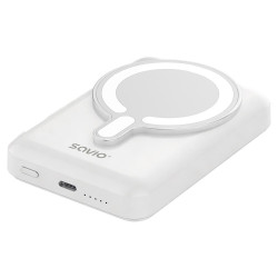 Powerbank 10000 mah magnetyczny biały BA-13