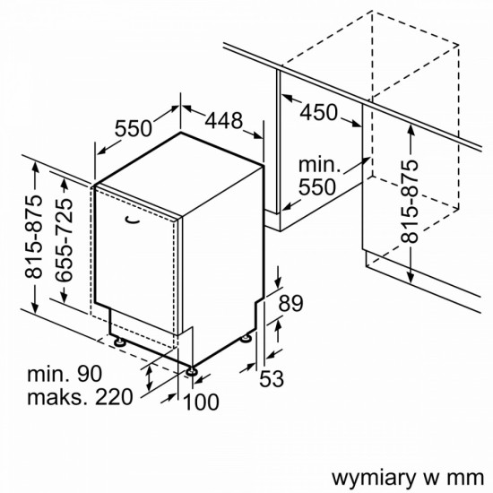 Zmywarka SPV6EMX09E Serie6, 3kosz