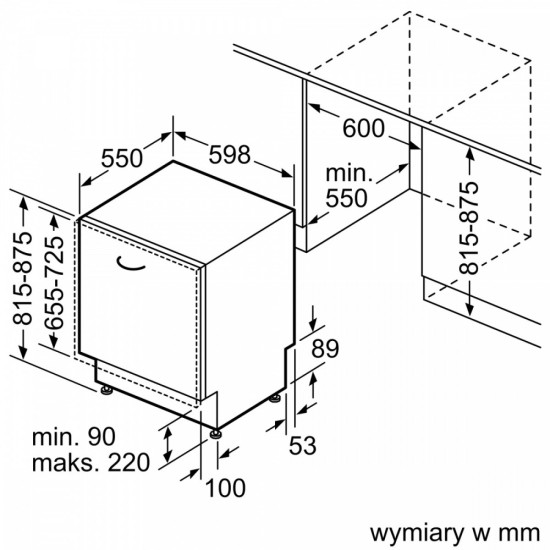 Zmywarka SMD6ECX21E Serie6, 3 kosz