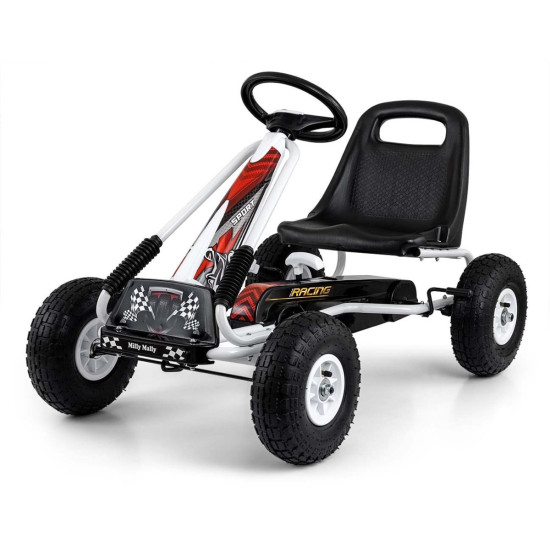 Gokart na pedały Thor Biały 