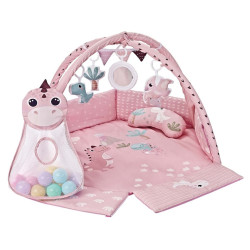 Mata edukacyjna Dino Pink TinyMini różowa