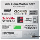 EEM2-20GD Obudowa zewnętrzna aluminiowa USB-C 3.2 Gen2x2, Dual NVMe M.2 SSD 20gbps, Clone Master