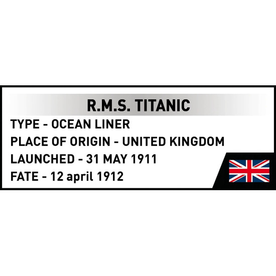 Klocki R.M.S. Titanic 848 elementów