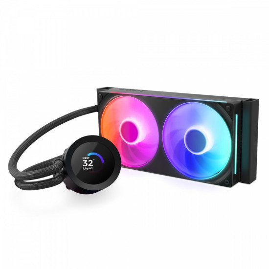 Chłodzenie wodne Kraken PLUS 240 RGB LCD czarne 