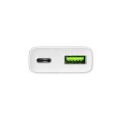 Ładowarka sieciowa slim RiberaGAN 1xUSBC+1xUSB-A 20W