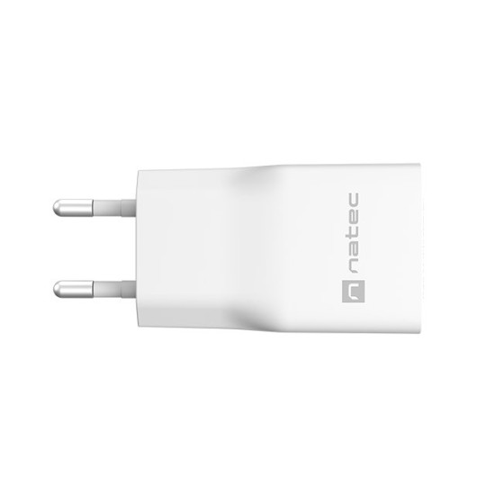 Ładowarka sieciowa slim RiberaGAN 1xUSBC+1xUSB-A 20W