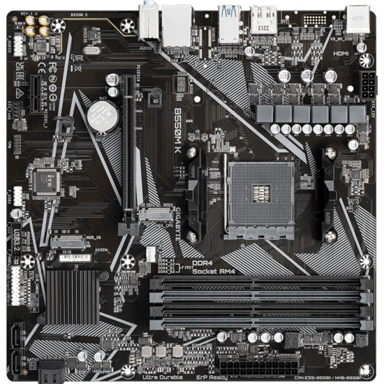 Płyta główna B550M K AM4 4DDR4 DP/HDMI mATX 