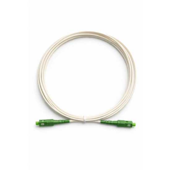 Patchcord światłowodowy SC-SC APC 2m biały