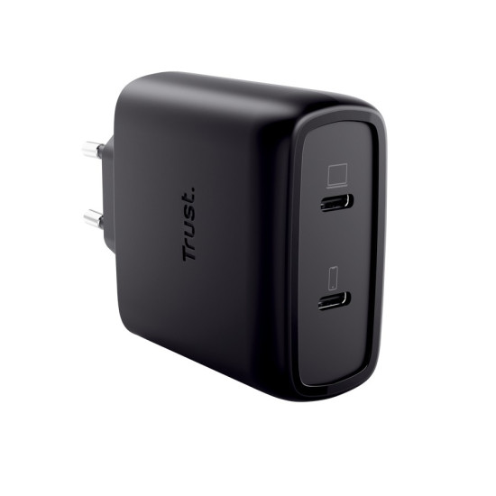 Ładowarka MAXO GaN 65W 2x USB-C czarna