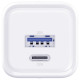 Ładowarka sieciowa Hyper Charger PD 33W GaN QC4+ PPS AFC FCP SCP USB-A USB-C biała 