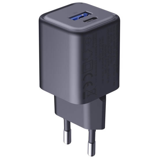 Ładowarka sieciowa Hyper Charger PD 33W GaN QC4+ PPS AFC FCP SCP USB-A USB-C czarna 