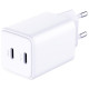 Ładowarka sieciowa Hyper Charger PD 45W GaN QC4+ PPS 2C biała 