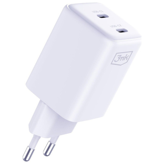 Ładowarka sieciowa Hyper Charger PD 45W GaN QC4+ PPS 2C biała 