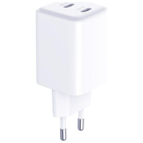 Ładowarka sieciowa Hyper Charger PD 45W GaN QC4+ PPS 2C biała 