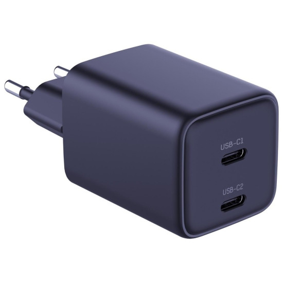 Ładowarka sieciowa Hyper Charger PD 45W GaN QC4+ PPS 2C czarna 