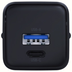 Ładowarka sieciowa Hyper GaN 20W 1xUSB-A 1xUSB-C PD QC4+ czarna 