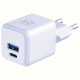 Ładowarka sieciowa Hyper GaN 20W 1xUSB-A 1xUSB-C PD QC4+ biała 