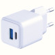Ładowarka sieciowa Hyper GaN 20W 1xUSB-A 1xUSB-C PD QC4+ biała 