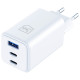 Ładowarka sieciowa Hyper GaN 65W 1xUSB-A 2xUSB-C PD QC4+ biała 