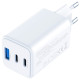 Ładowarka sieciowa Hyper GaN 65W 1xUSB-A 2xUSB-C PD QC4+ biała 