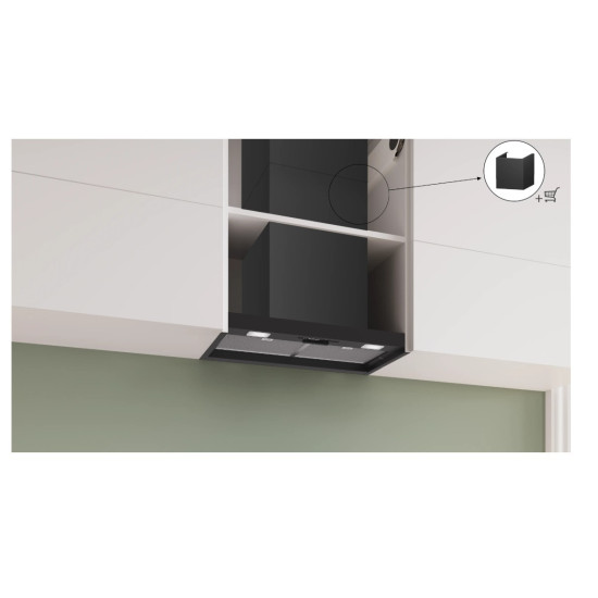 Okap zintegrowany DBB63BC60  Serie 2 czarny