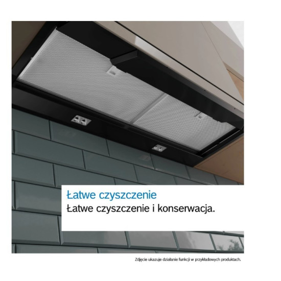 Okap zintegrowany DBB85CC60  Serie 4 80 czarny czyste szkło