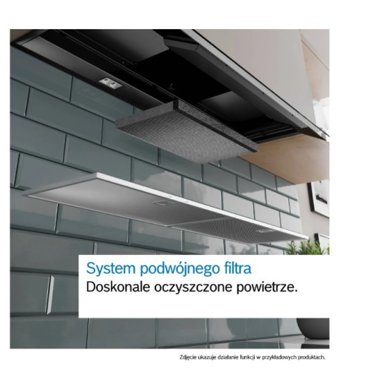 Okap zintegrowany Serie 6 90DBB97DP60 Okap Serie 6 90 czarne szkło, czarny