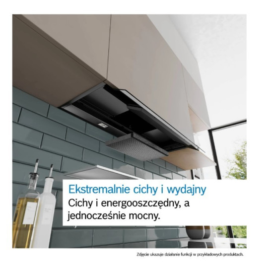 Okap zintegrowany Serie 6 90DBB97DP60 Okap Serie 6 90 czarne szkło, czarny