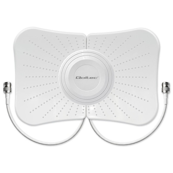 Antena paraboliczna 4G 5G LTE | 2x19dBi | kierunkowa | zewnętrzna| 1710-2700 MHz | 3300-4200 MHz | N Female | wodoodporna | 5m 