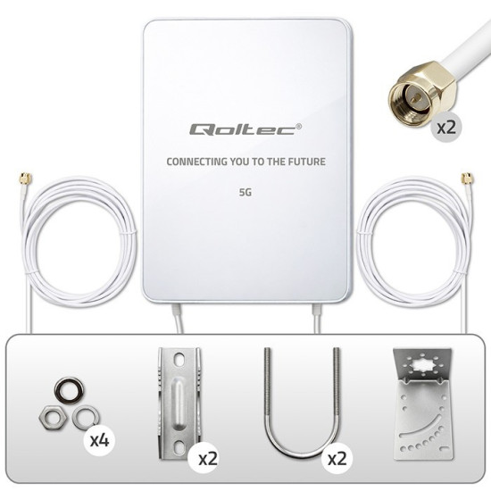 Antena 5G LTE | 16dBi | kierunkowa | zewnętrzna | SMA | 3300-3800MHz | wodoodporna | 3m 