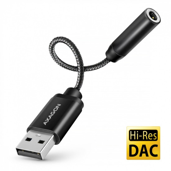 ADA-HA Zewnętrzna karta dźwiękowa USB-A 32bit DAC, 384kHz, 3.5mm (F) złącze