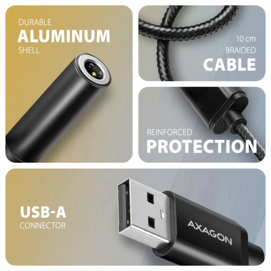ADA-HA Zewnętrzna karta dźwiękowa USB-A 32bit DAC, 384kHz, 3.5mm (F) złącze