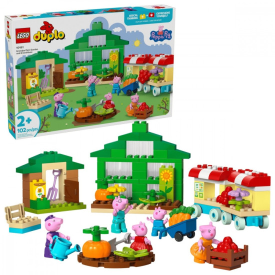 Klocki DUPLO Peppa Pig 10461 Ogród i szklarnia Dziadka świnki
