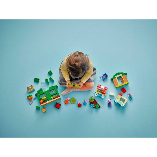 Klocki DUPLO Peppa Pig 10461 Ogród i szklarnia Dziadka świnki