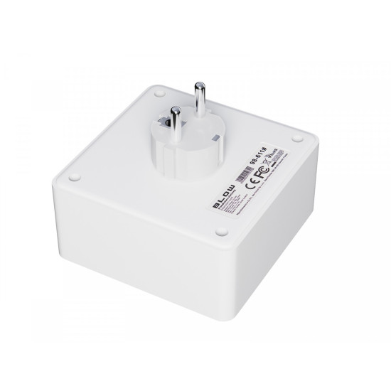 Rozgałęźnik R-20 PR 2-GNIAZDA + 2USB + USB-C biały