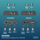 Przedłużacz (extender) po skrętce kat.6 HDMI 4K/60Hz z KVM USB 2.0 przez IP 1G lub do 120m/200m, max. 253 odbiorniki, ekran dotykowy - zestaw