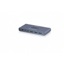 Przełącznik / Switch KVM HDMI 2x1 | UHD 4K@60Hz | 3x USB-A 3.1 Gen1 | 1x USB-C USB 3.1 Gen1 | Audio | Core Line 