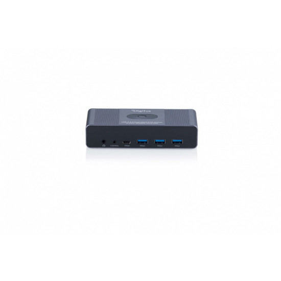 Przełącznik / Switch KVM HDMI 2x2 | UHD 4K@60Hz | 3x USB-A 3.1 Gen1 | 1x USB-C USB 3.1 Gen1 | Audio | Core Line 