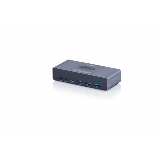 Przełącznik / Switch KVM HDMI 2x2 | UHD 4K@60Hz | 3x USB-A 3.1 Gen1 | 1x USB-C USB 3.1 Gen1 | Audio | Core Line 