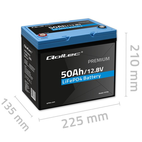 Akumulator LiFePO4 Litowo-Żelazowo-Fosforanowy | 12.8V | 50Ah |  640Wh | BMS 