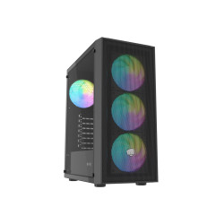 Obudowa Shobo SH8F ARGB Midi tower z oknem czarna 
