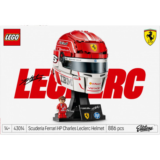 Klocki Editions 43014 Kask Charles Leclerc Scuderia Ferrari HP